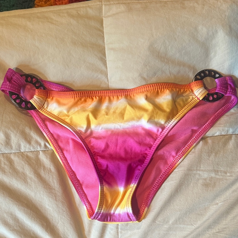 Victoria's Secret Pink and Yellow Bikini Bottom